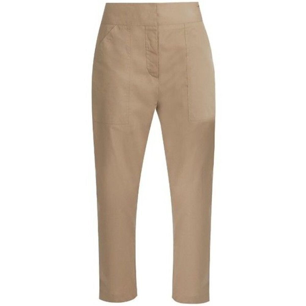 ADAM Lippes Women Tan Chino Pants Sz 4 Trousers